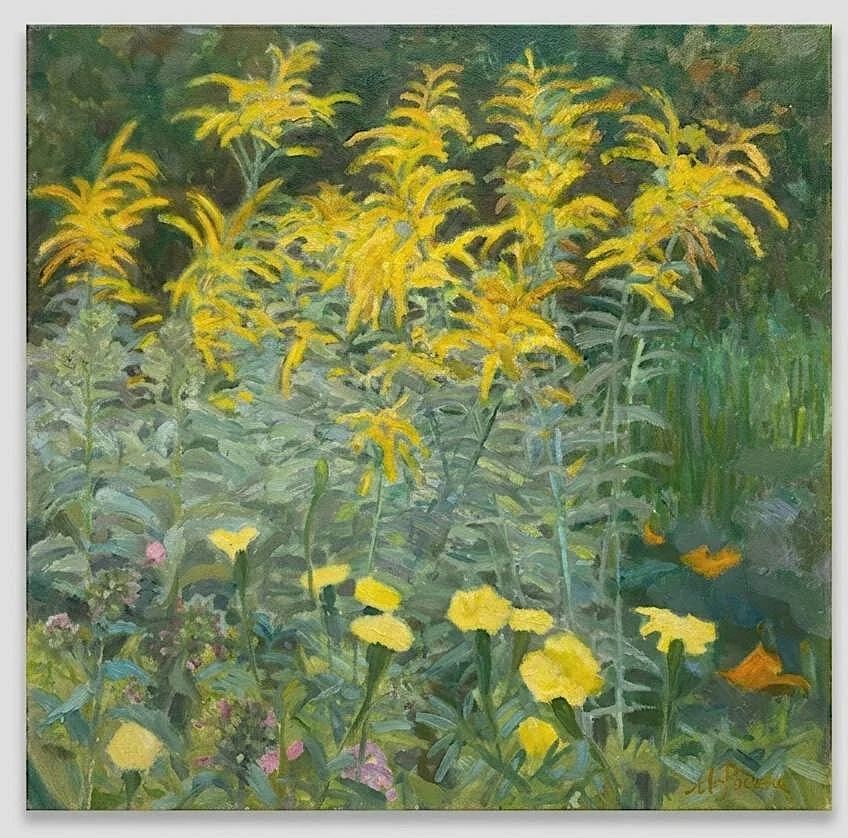 Yellow Flowers by Olena Mykhaylova-Rodina