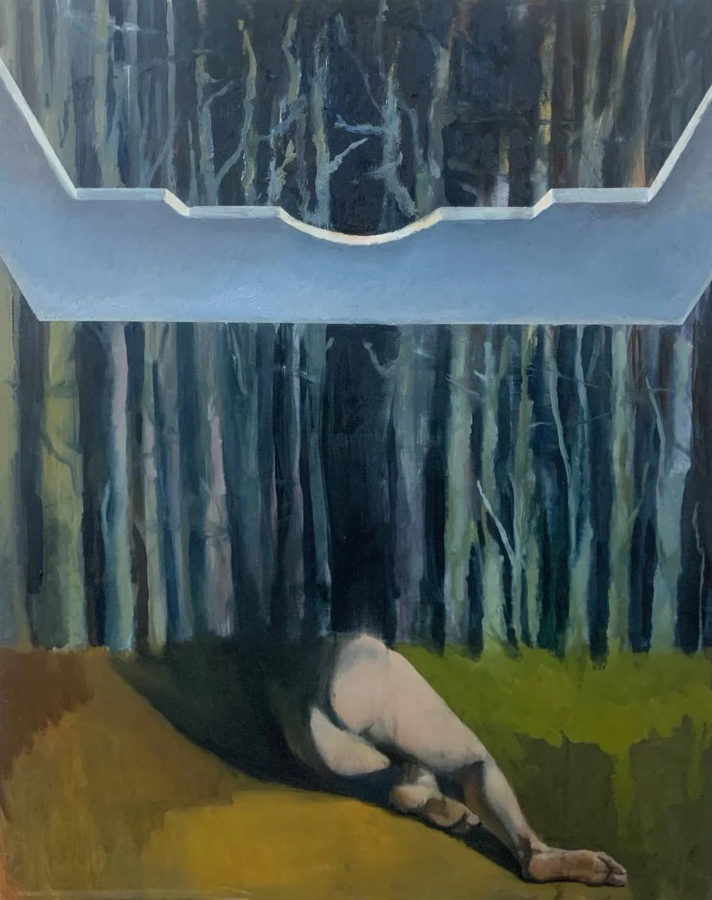 The tragic scene in the forest by Yuriy Denysenkov